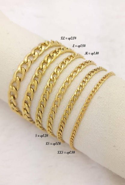 Herenarmband van roestvrij staal - Goud